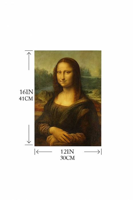 Tablou + Rama Canvas Mona Lisa – 30x41cm decor living/dormitor/birou