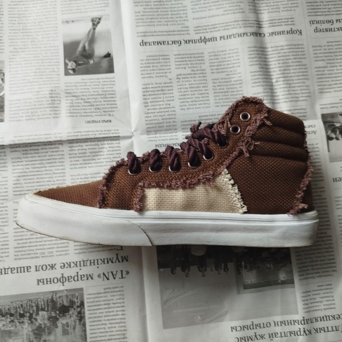 высокие коричневые кеды (27 см)