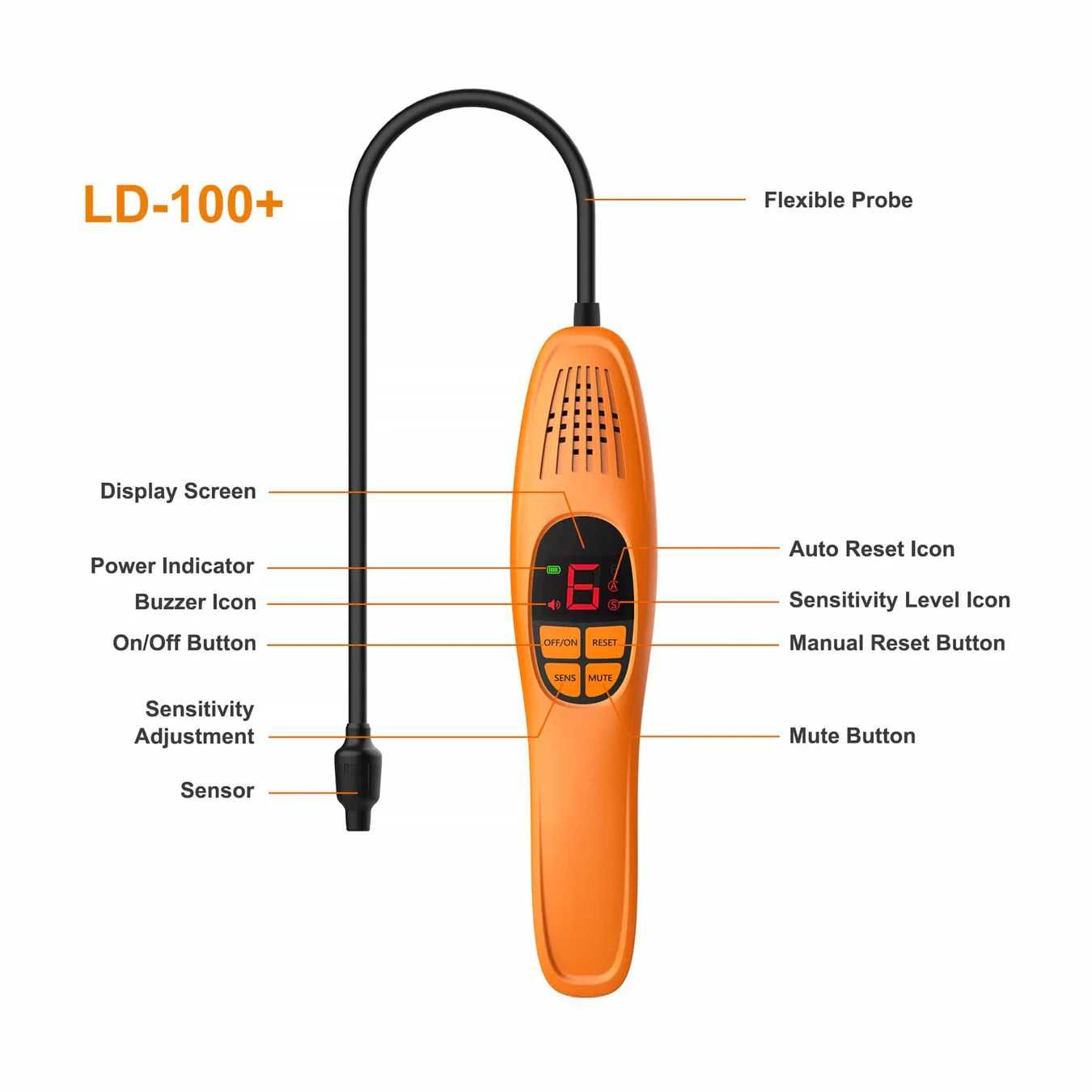 Elitech LD-100+ Detector de scurgeri AC