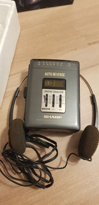 Walkman Sharp Autoreverse Radio Am/Fm X-bass