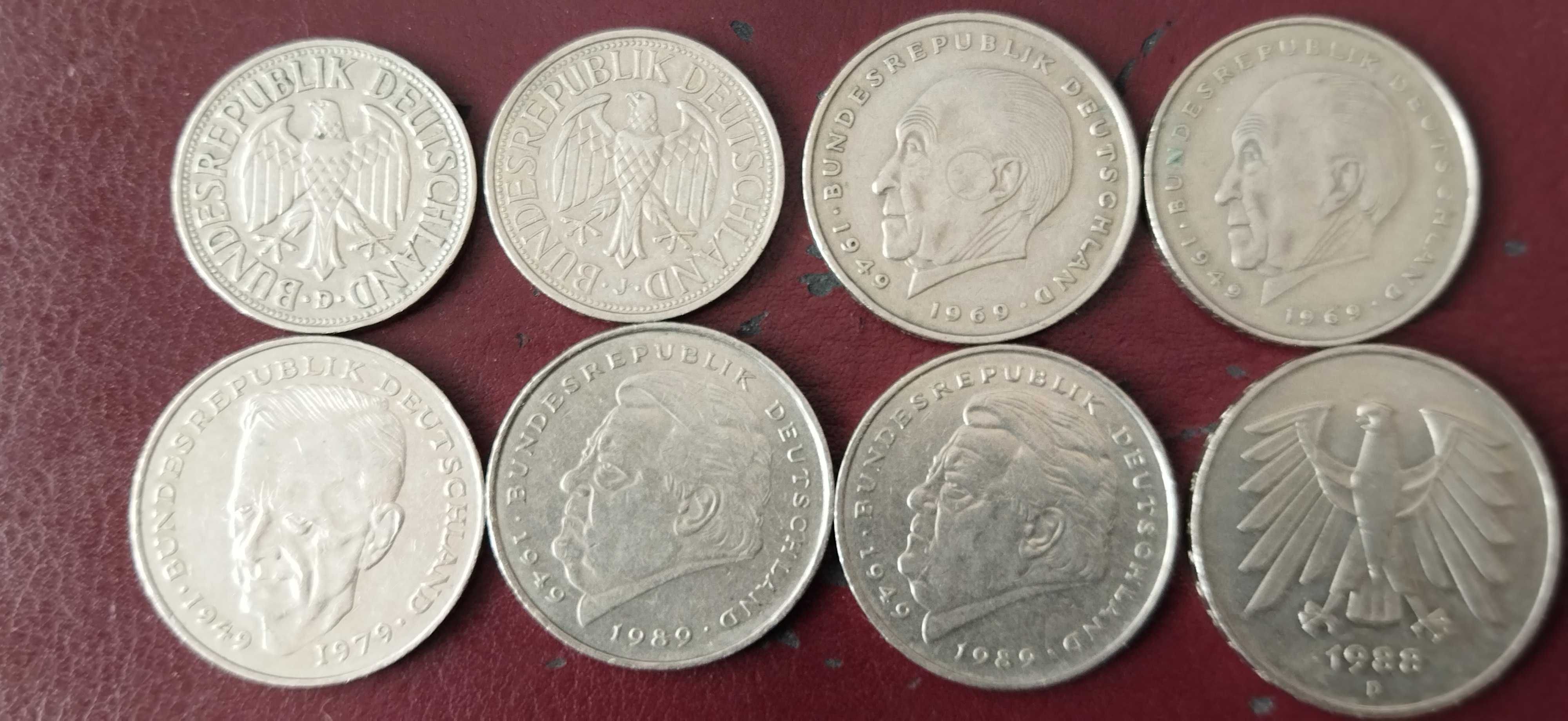 Монети Германия 1950 - 1993 год.