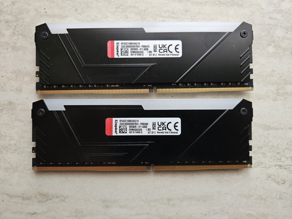 RAM Kingston RGB DDR4 16Gb ( 2 x 8 GB ) Dual Channel 3200 Mhz - Kit 2