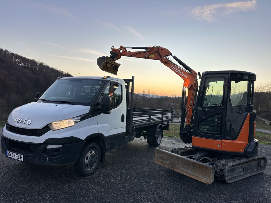 Oferim servicii profesionale cu excavator și autobasculanta