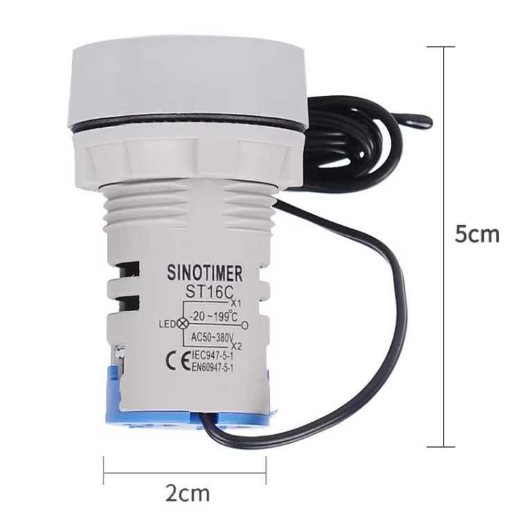 Цифров термометър със сонда 220v , -20 до 120 гр.