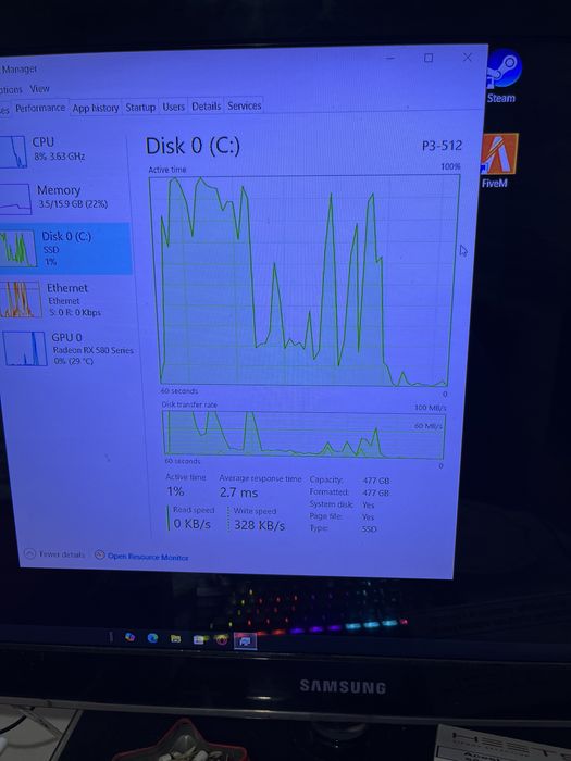 pc gaming rx 580 8gb 16 gb ram