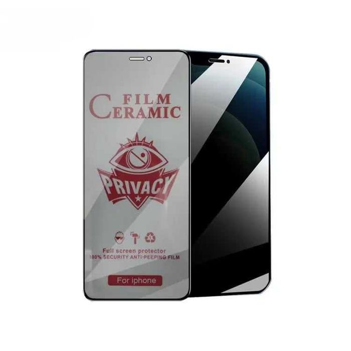 Folie silicon privacy, 9H,  Iphone 14/15/16/Pro/Pro max