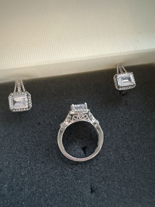 Сребро 925 - комплект обеци и пръстен