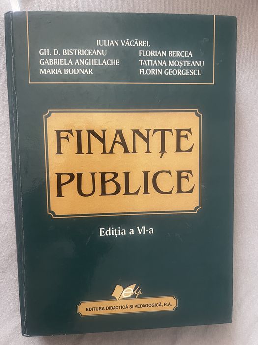 Finanțe Publice ediția a VI-a