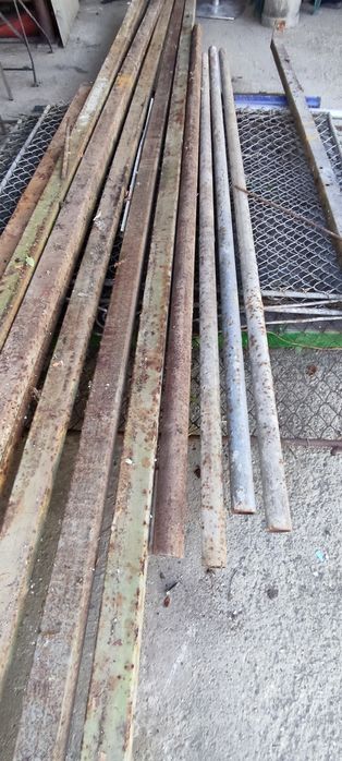 Țeavă metalică de gard patrat sau rotundă