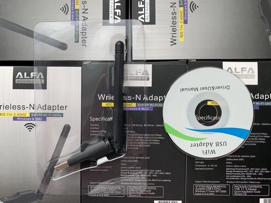 WiFi адаптер USB Wrieless-N Adapter с антенной вай фай/вайфай