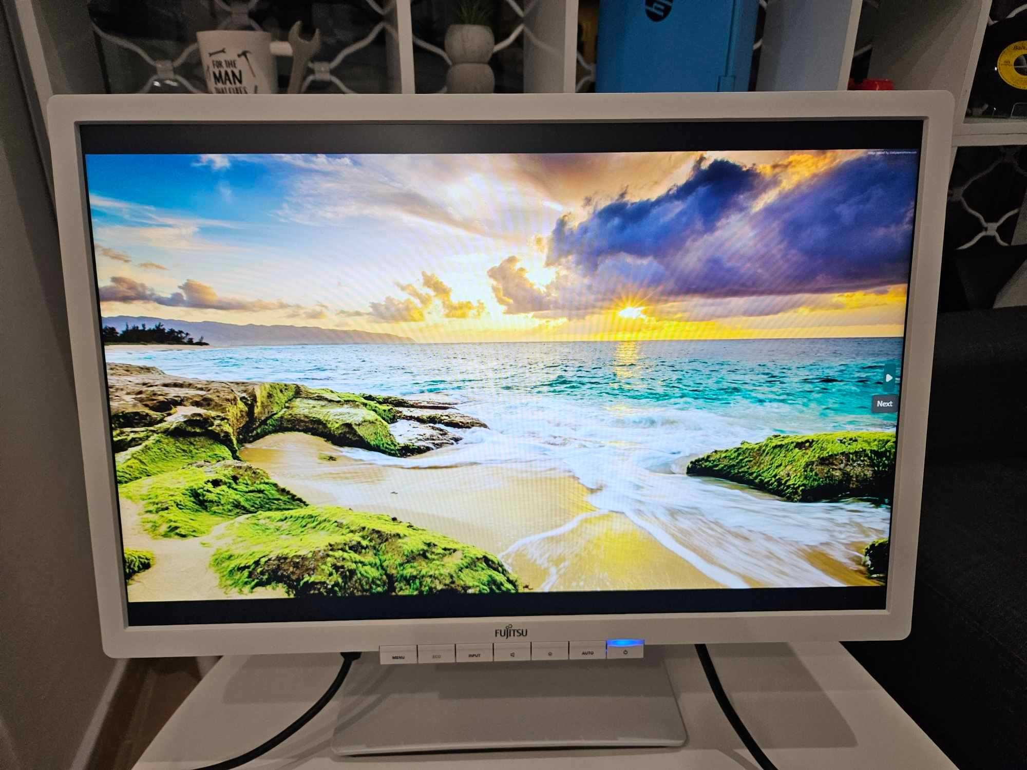 +Гаранция! Монитор Fujitsu B22W-6 LED 22" инча + кабели