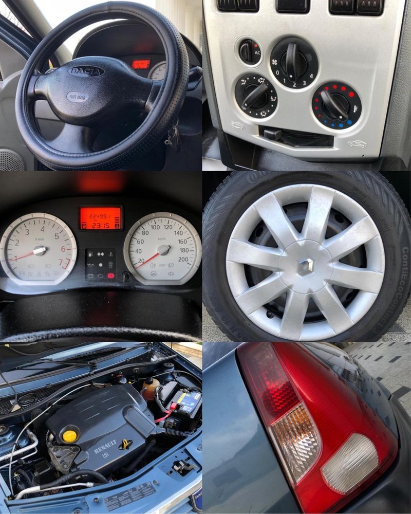 Dacia Logan 1.5 dCi 2007, Laureate , Ac,ABS,Servo,Pret Fixx !!!