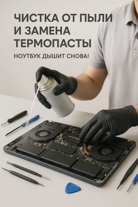 Профессиональная чистка ноутбука и компьютера