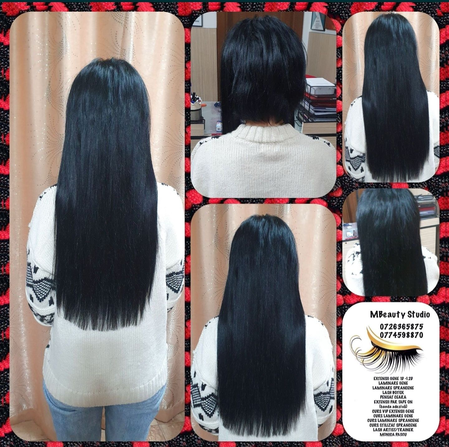 Gene fir cu fir, extensii par, tratament keratina, curs gene, laminare