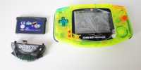 Consolă portabilă Nintendo Game Boy Advance/adaptor wireless/SpongeBob
