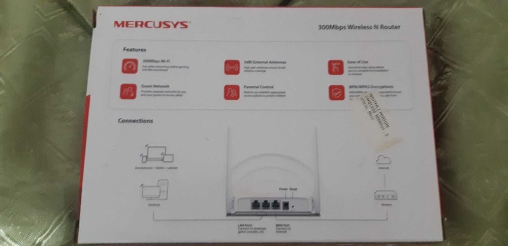 Vand router Mercusys prususul este nou