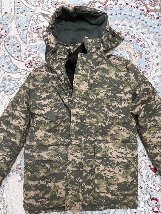 Комуфляжный костюм зимний фуфайка военная одежда