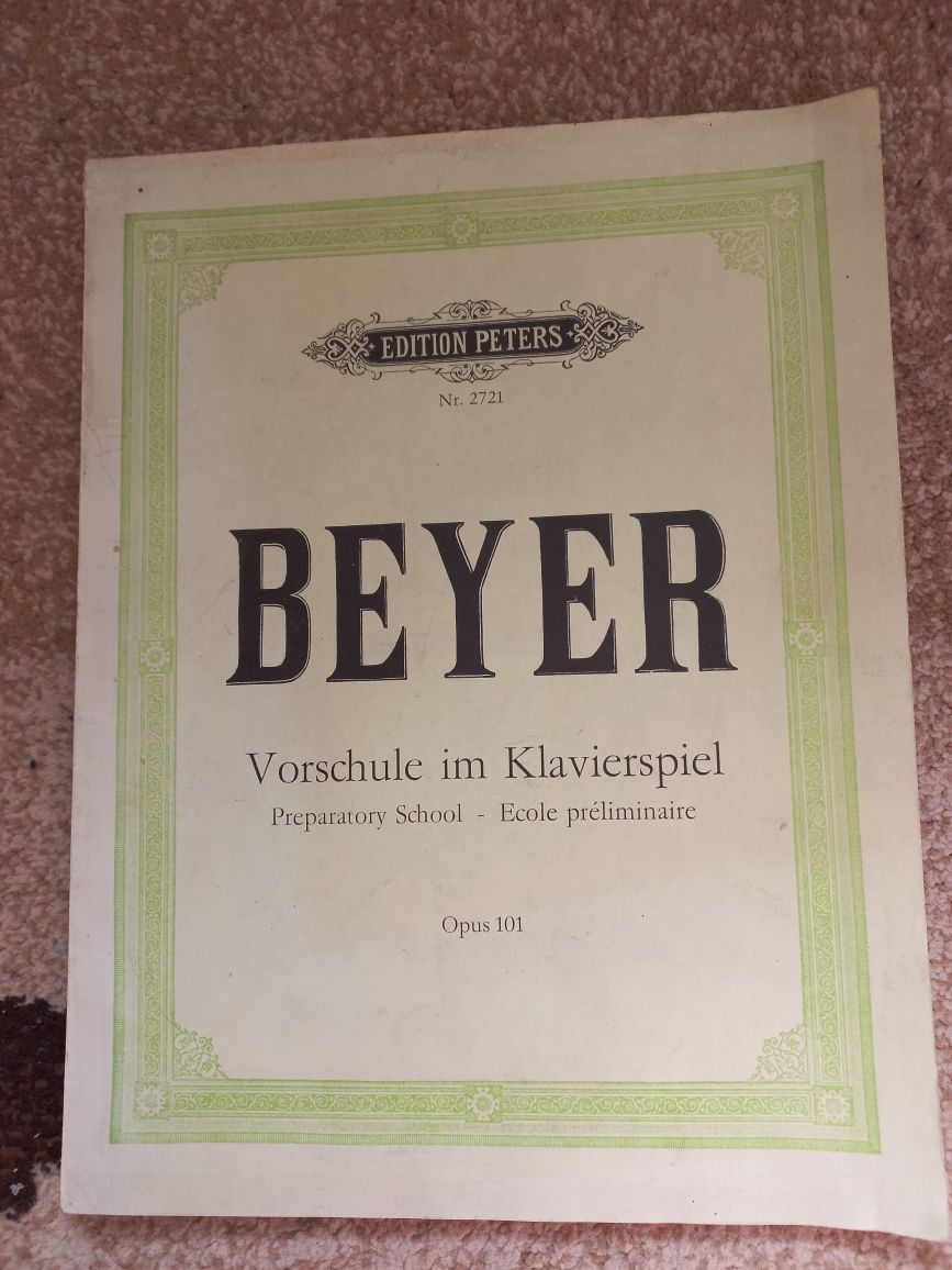 Школа по пиано Beyer Edition Peters