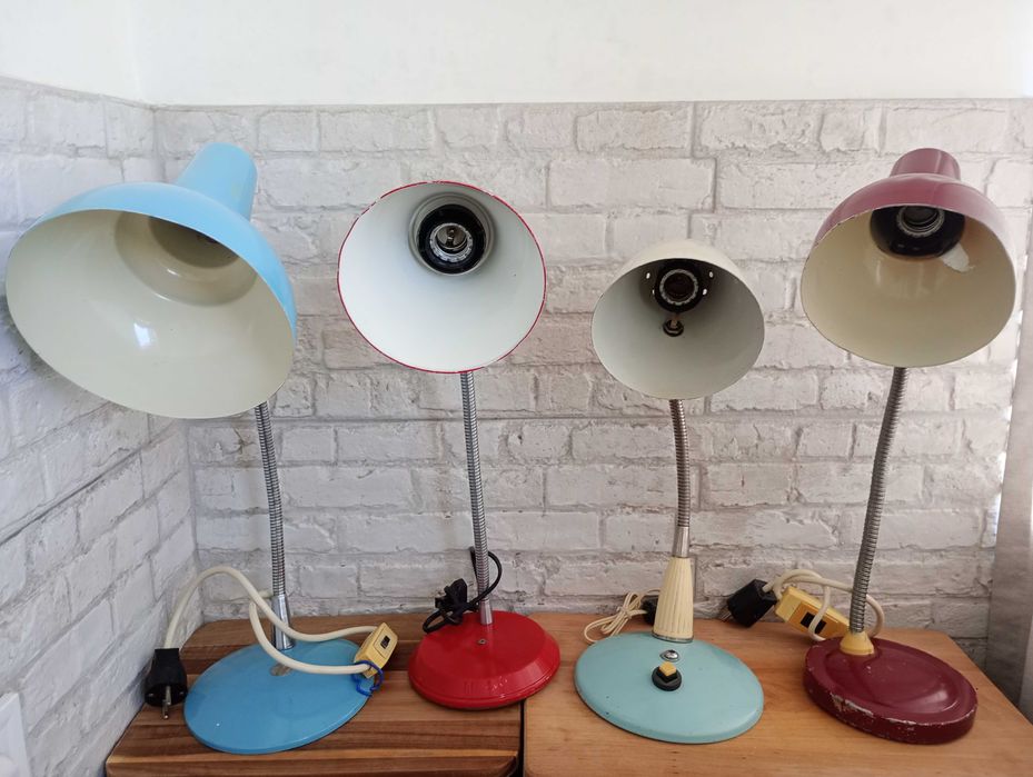 Стара настолна лампа от соца 4 броя