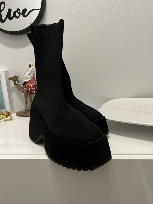 Дамски черни боти 38 номер