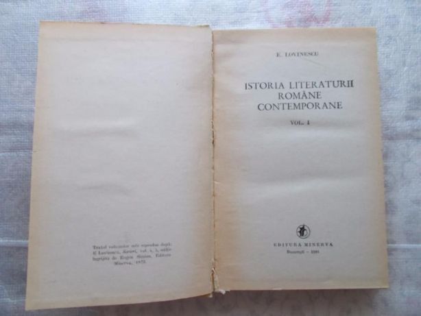 Ieftin,istoria limbii romane contemporane,eugen lovinescu,vol.I,ed.`81