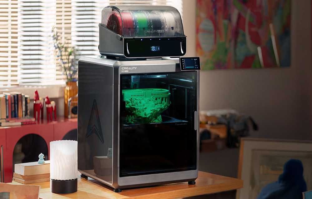 3D принтер Creality K2 Plus до 16 цвята (4 автоматични подаващи с-ми)