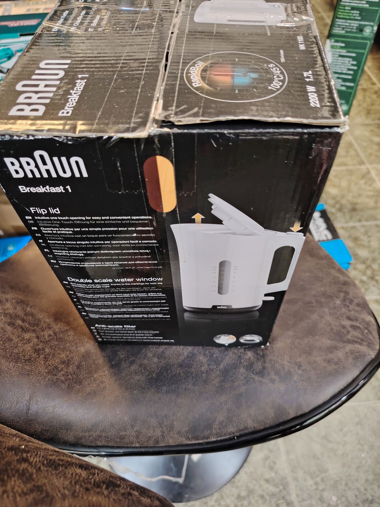 Електрическа кана Braun WK 1100 WH 2200 W 1.7 l бяла