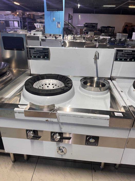 WOK-Плита газовая 1 конфорочная ВСК,  2 конфорочная