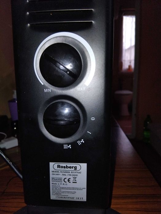 Конвектор за отопление Rosberg 2000W