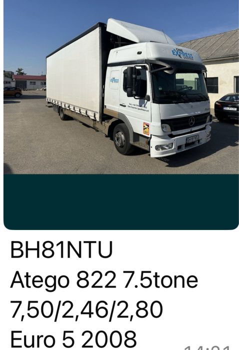 Camioane Mercedes ATEGO  7,490 kg  si  11990 kg de VANZARE