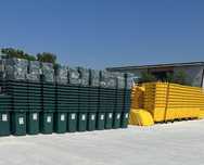 Pubelă de gunoi galbena cu capac– 1100 litri