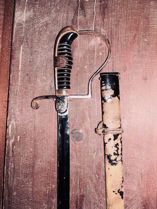 Sabie de ofițer germană originală (cu teacă, cca. 1939–1945)