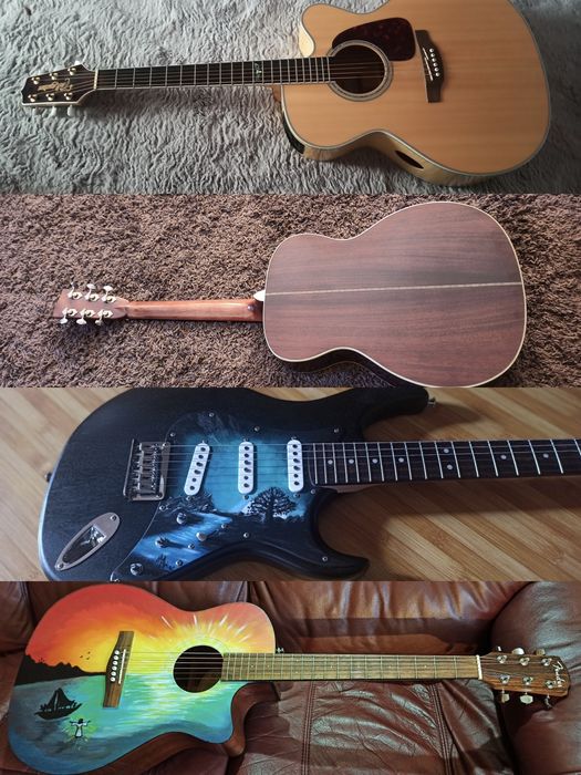 Chitara Michael Kelly V5, Gâtul Reglabil, Electro Acustica Fishman