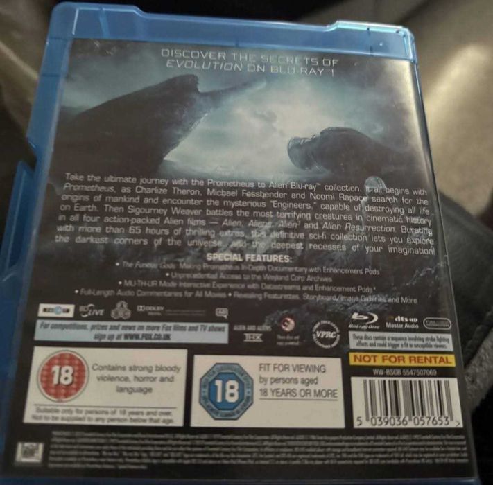 Prometheus to Alien: The Evolution Blu-ray 8-Disc Set, 5 Film