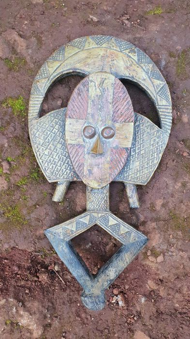 Стара колекция Кота Бакота Африка африканска маска Пуну Пуно Фанг Баул