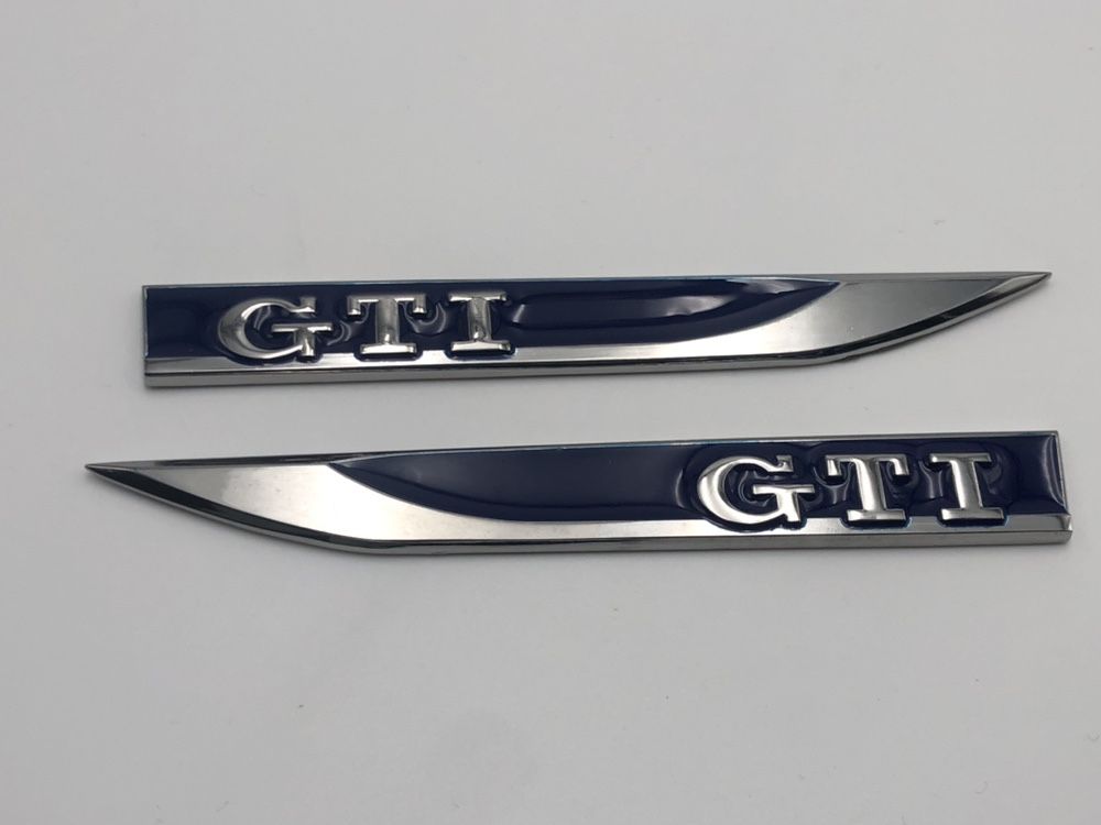 Embleme VW GTI aripi albastru