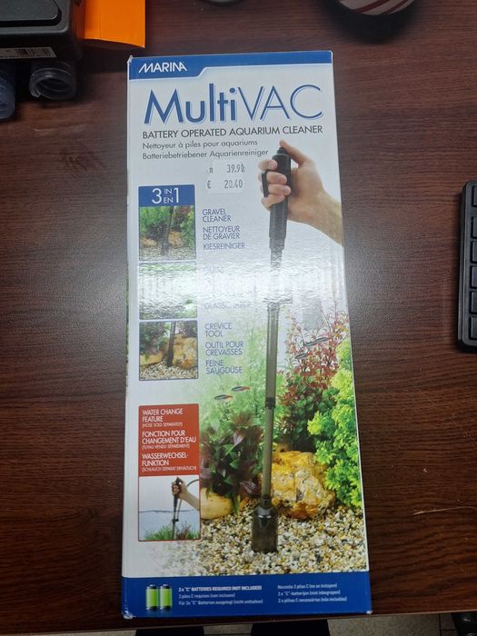 Сифон за почистване на аквариуми с батерия