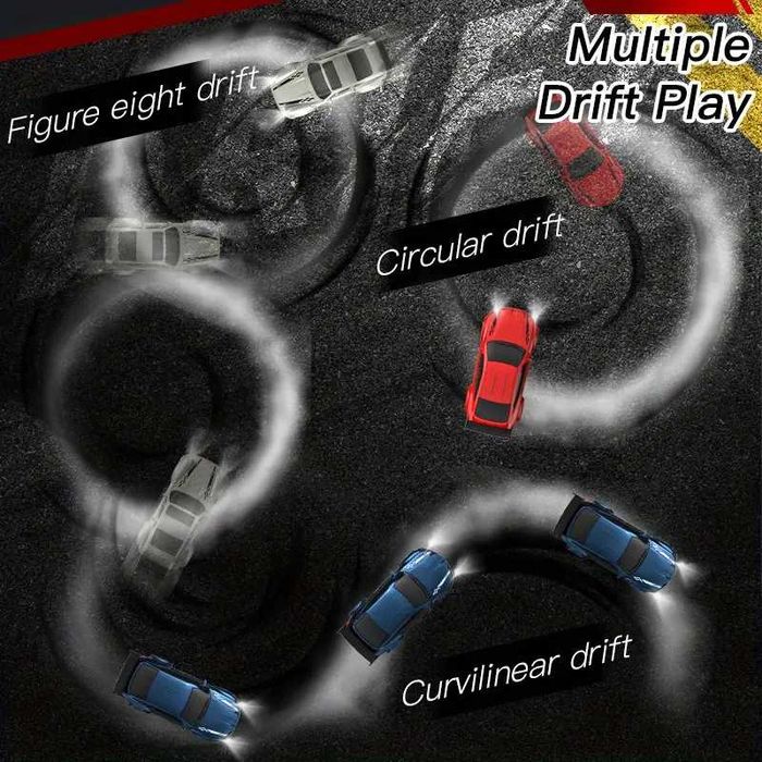 Masinuta cu telecomanda de birou marime 1:64, 2.4GHz Culoare ALBASTRA