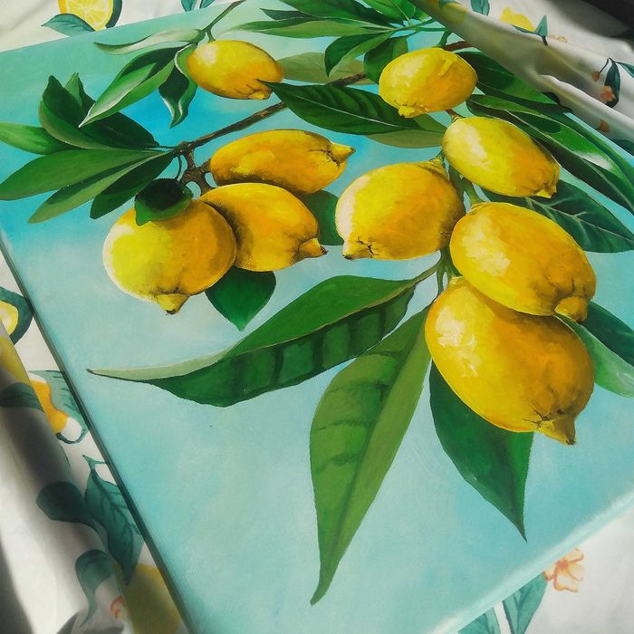 Tablou pictat pe panza, Lamai