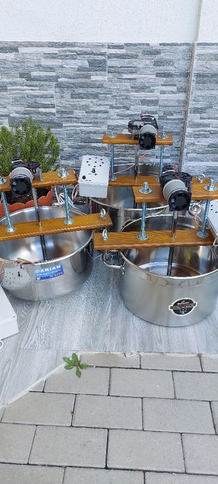 Amestecator automat cu oala de inox pentru zacusca, gemuri, ketchup et