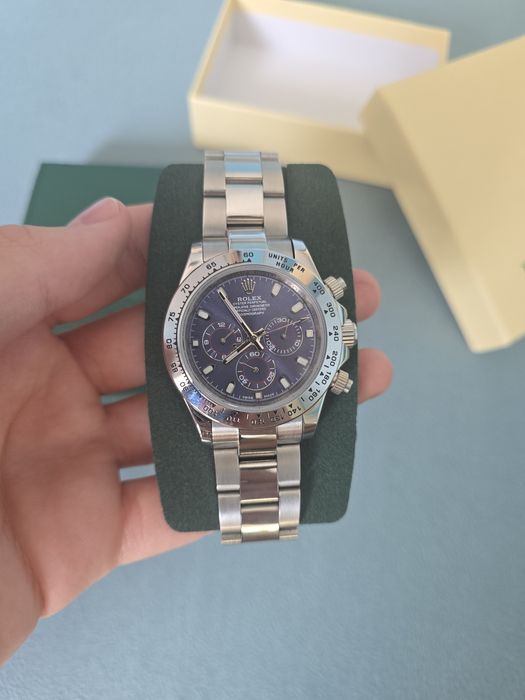 Rolex daytona blue dial, automatic + husa si cutie cadou