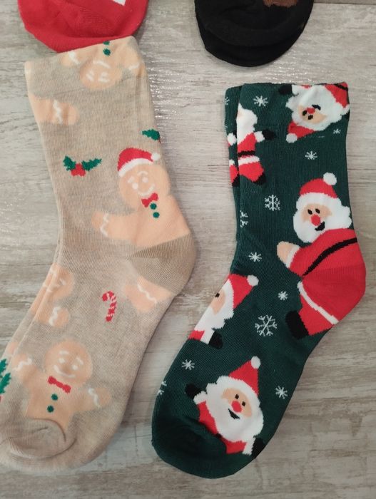 Шарени Коледни чорапи