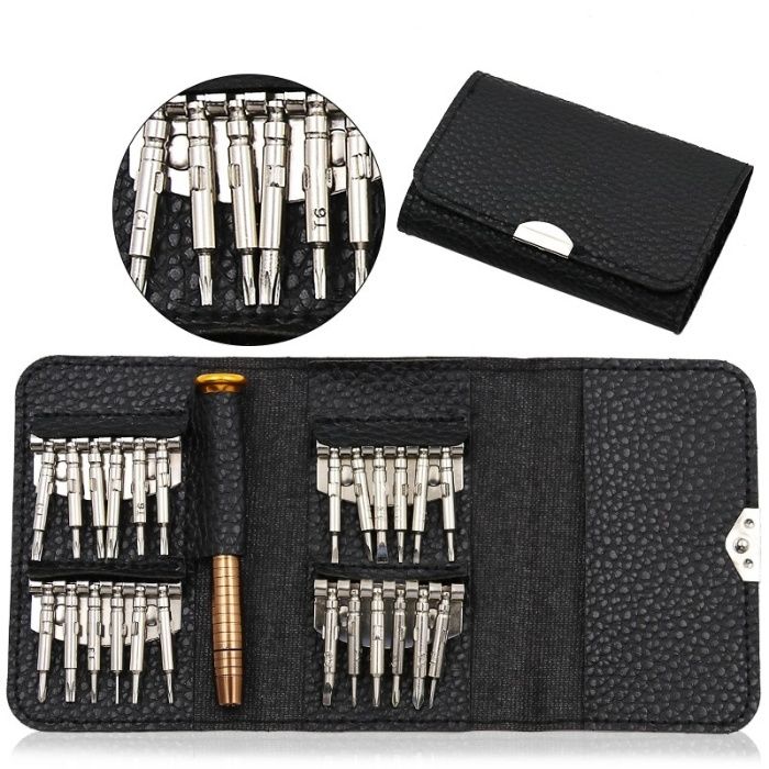 Set reparatie surubelnite 25in1 Torx Hex T3 T4 T5 T6 iPhone, Macbook