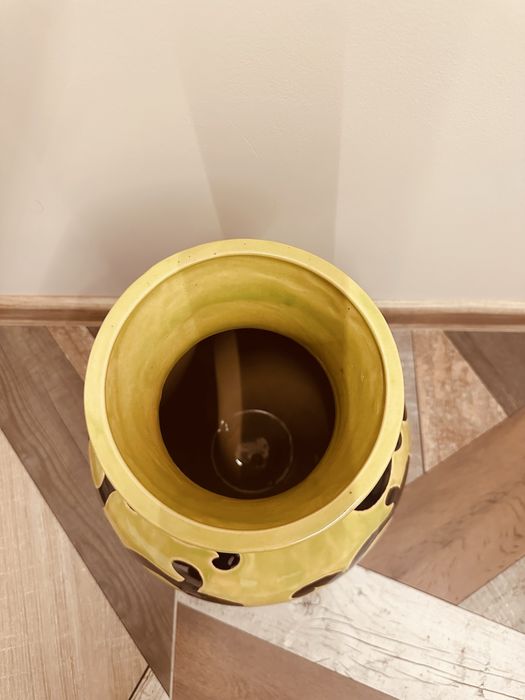 Декоративна ретро керамична ваза – ръчна изработка,уникална изработка