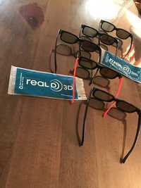 5 броя 3D очила real 3D