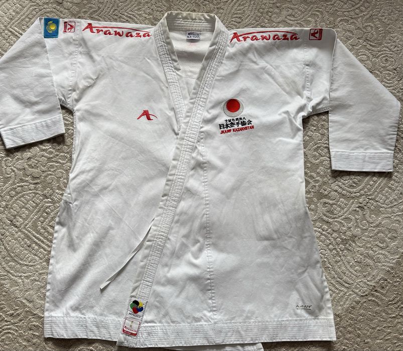 Кимоно карате ARAWAZA kata DELUX EVO( красный) WKF approved