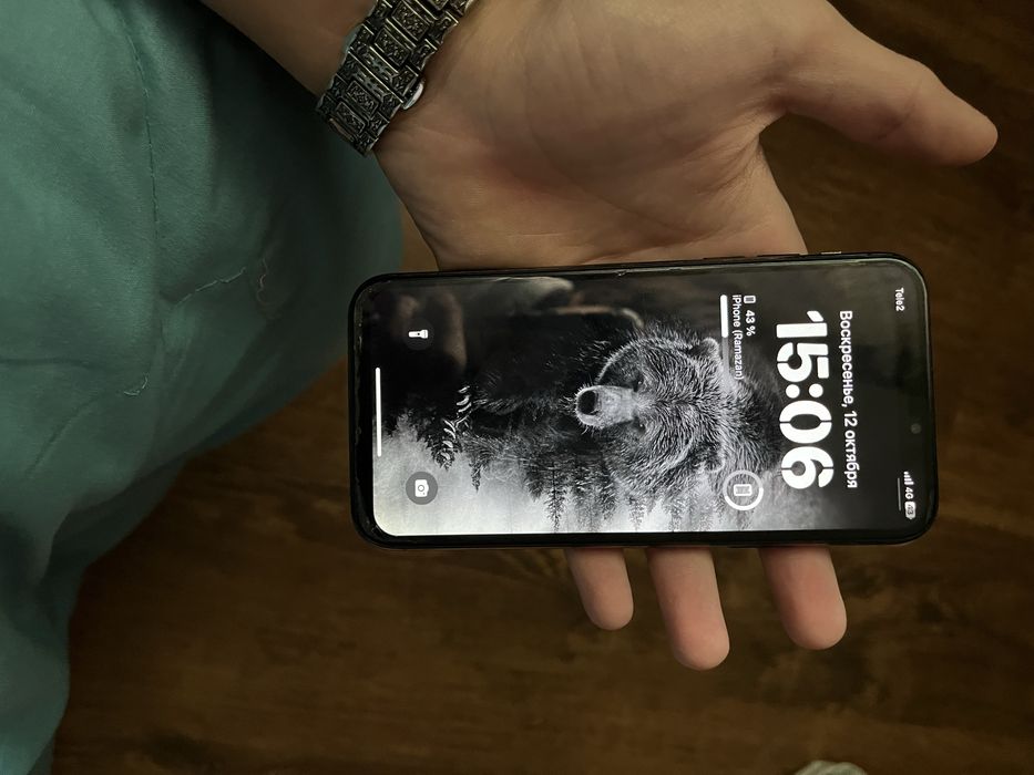 Iphone Xs акб 81% задний крышка сломан трутон Faceid работает