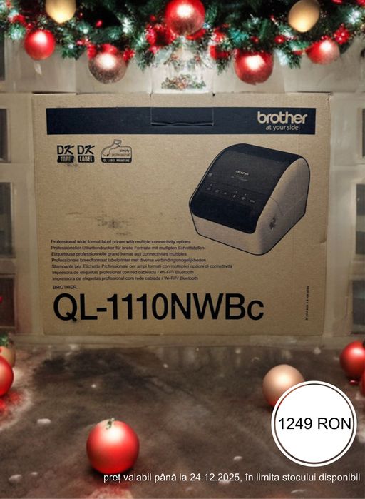 Brother QL-1110NWBc | imprimantă AWB | nouă | PROMO CRĂCIUN