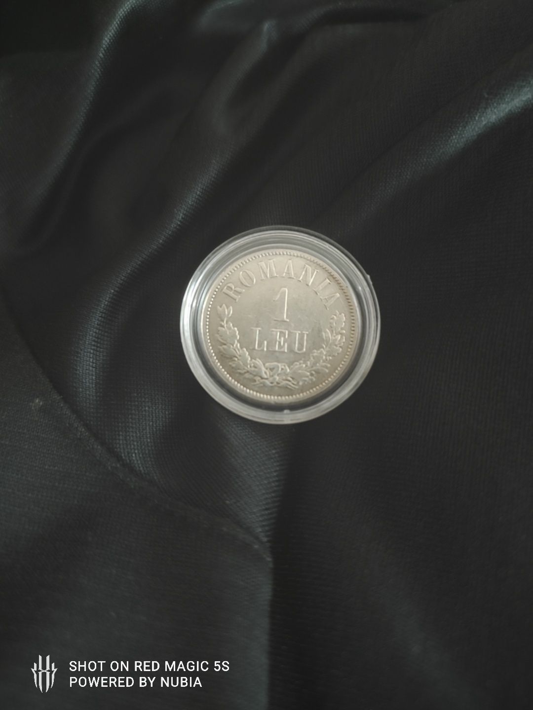 Moneda argint 1 leu 1873