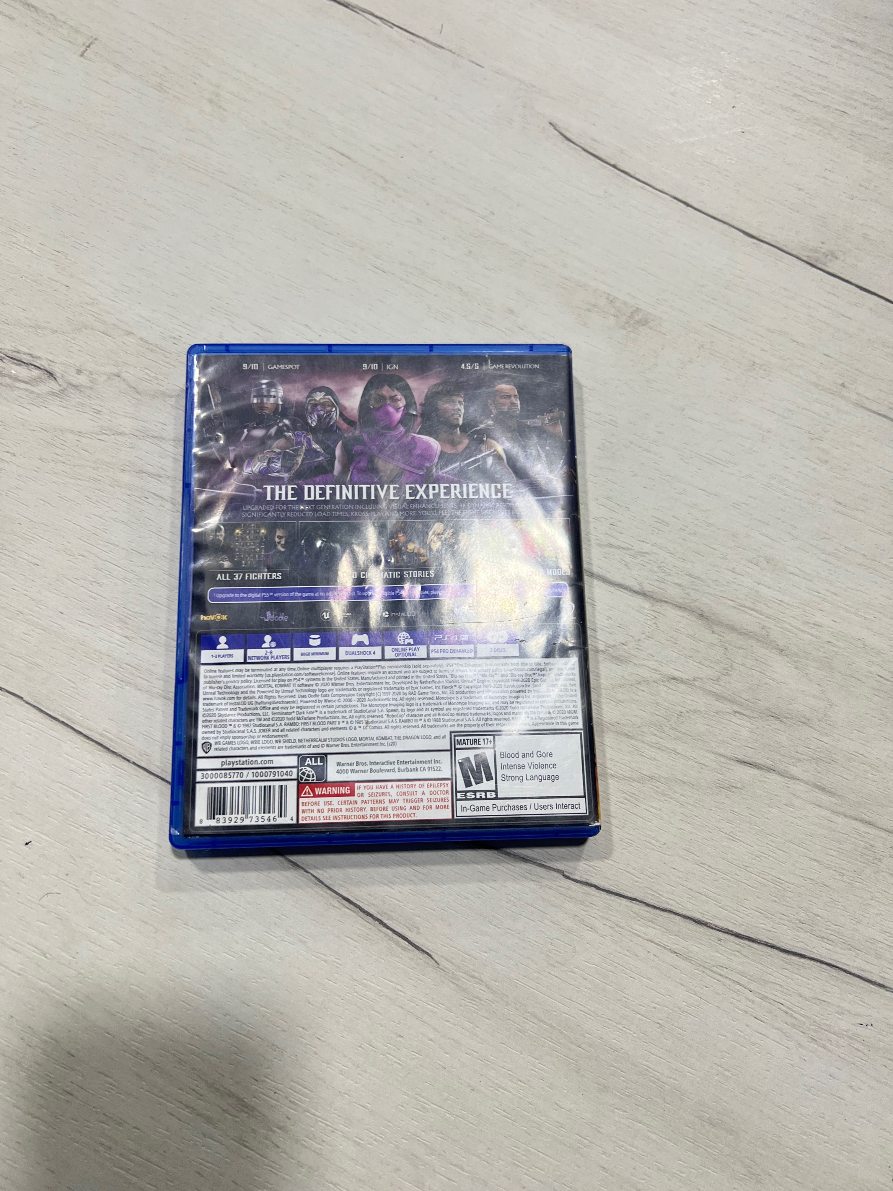 MORTAL KOMBAT playstation